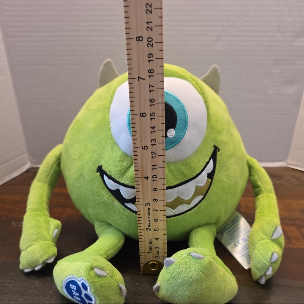 Monsters Inc Build-a-Bear Mike Wazowski Large Plush 7" BAB - Picture 6 of 6